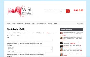 How To Contribute a WIRL at WIRL Project