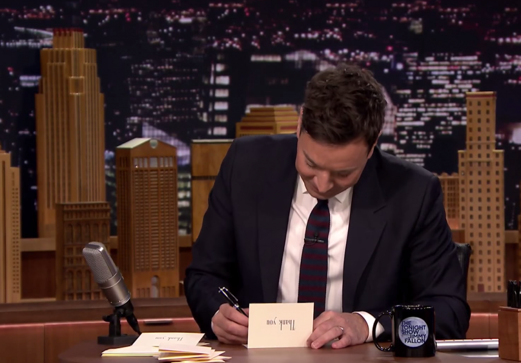 Thank You Notes From Jimmy Fallon WIRL Project