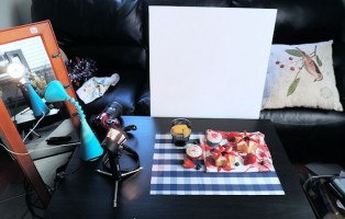 Setting up for a photo session